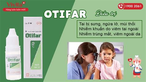 otifar|Thuốc nhỏ tai Otifar Pharmedic điều trị nhiễm khuẩn (8ml)